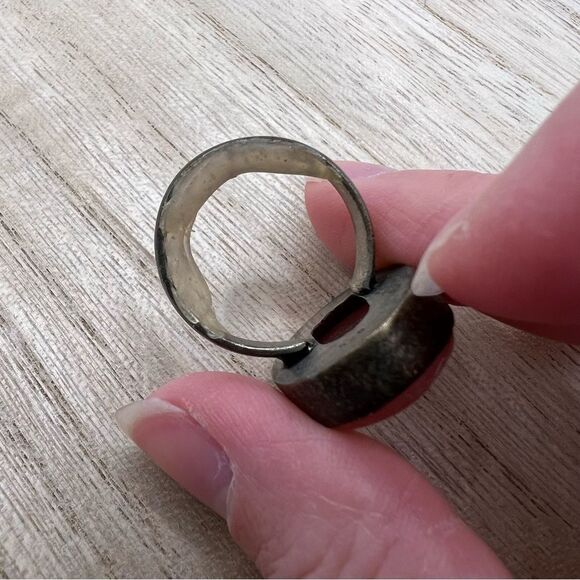 🍭6/$30 Oval Gem Chunky Cocktail Ring - Size 7 - Picture 2 of 6